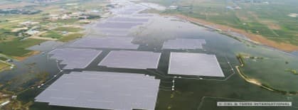 China floating solar installation