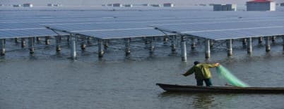 Zhejiang, China floating solar installation