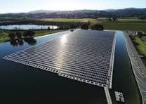 Healdsburg, CA floating solar installation